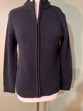 Women's French Toast Black Cardigan Sweater Size 16